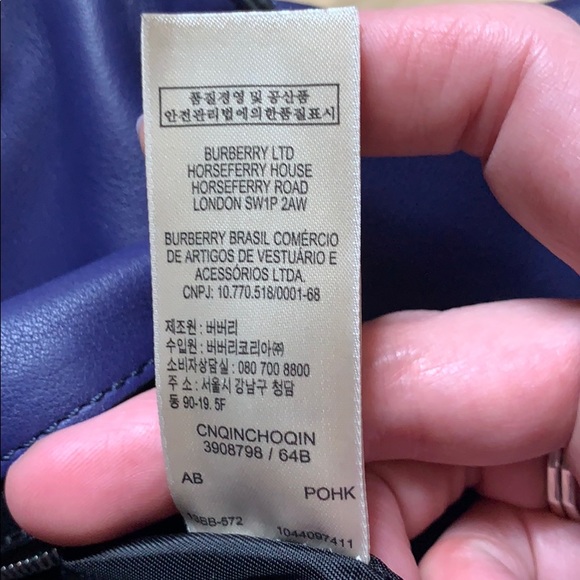 BURBERRY Lapis Blue Brit Rhythm Med. Dalston Hobo - Picture 8 of 10